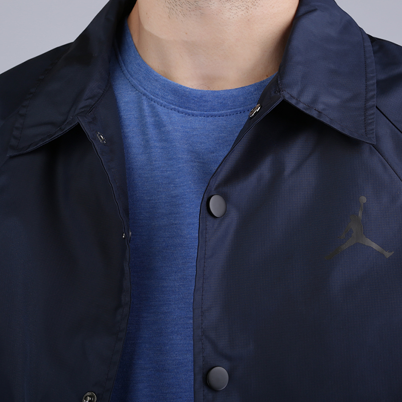 мужская синяя куртка Jordan Sportswear Wings Coaches Jacket 882893-451 - цена, описание, фото 2